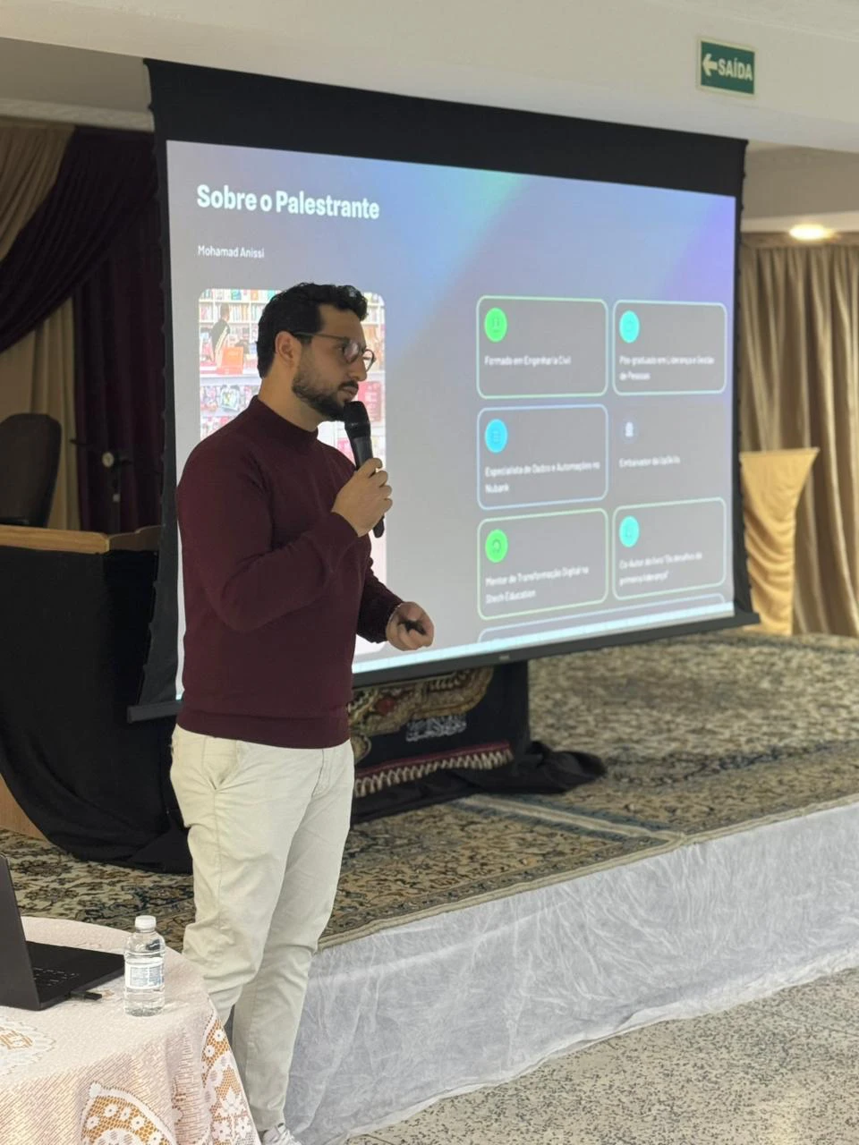 Mohamad Anissi palestrando